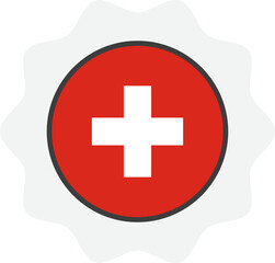 Fototapeta premium swiss flag switzerland