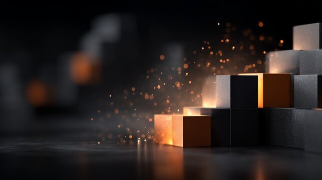 Startup Strategy Growth Stages Visualization With Modular Corporate Development Blocks Representing Step By Step Scaling Planning Execution Phases Innovation Progress And Structured Business Concept 