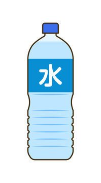 飲料水 ペットボトル 防災グッズ 非常用水 災害対策イラスト