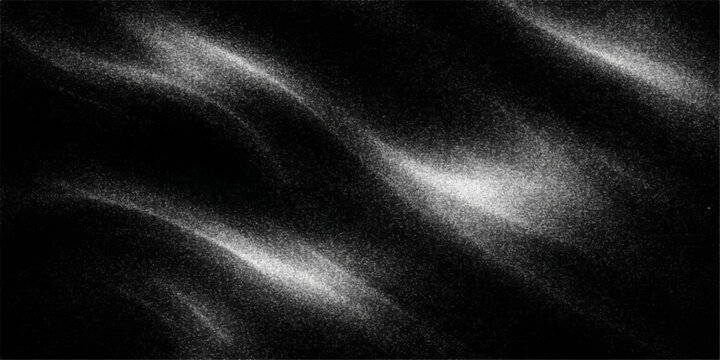 Smooth black satin fabric texture with elegant wavy curves and a shiny silk material surface creates a luxury fashion backdrop for sophisticated textile design