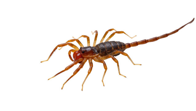 Close-up studio shot of a fascinating desert arachnid, the mysterious camel spider