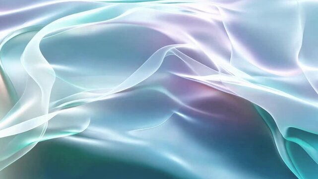 Soft Fluid Blue Gradient Wave Background, Abstract Calm Motion, Minimal Elegant Flow, 4K Video