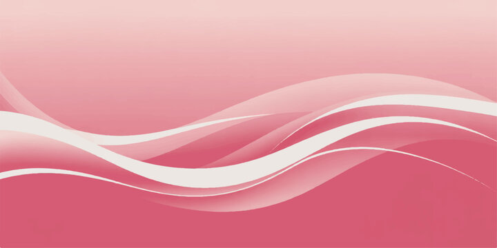 An abstract pink background with light wave lines creates a vector art illustration of a curve shape pattern for a banner backdrop wallpaper design