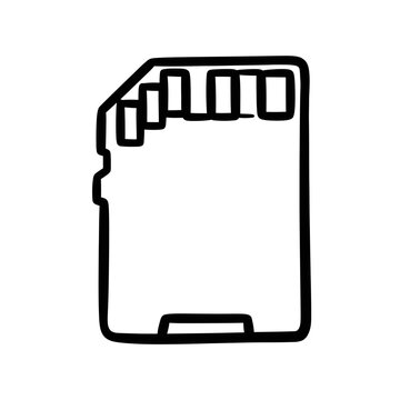 Close-Up of MicroSD Card with Detailed Memory Storage Features