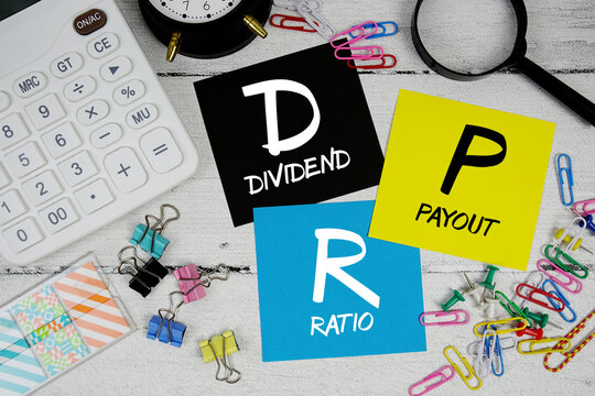 DPR Dividend Payout Ratio text phrase of business and financial concept