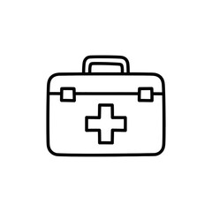 Obraz premium Medical Kit Icon Illustration for Healthcare and Emergency Supplies