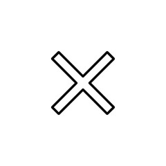 Obraz premium Minimalist Abstraction of a Cross Symbol Design for Modern Visual Content