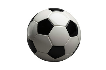 Fototapeta premium Soccer ball on transparent background representing football sport, team play, competition, and healthy active lifestyle