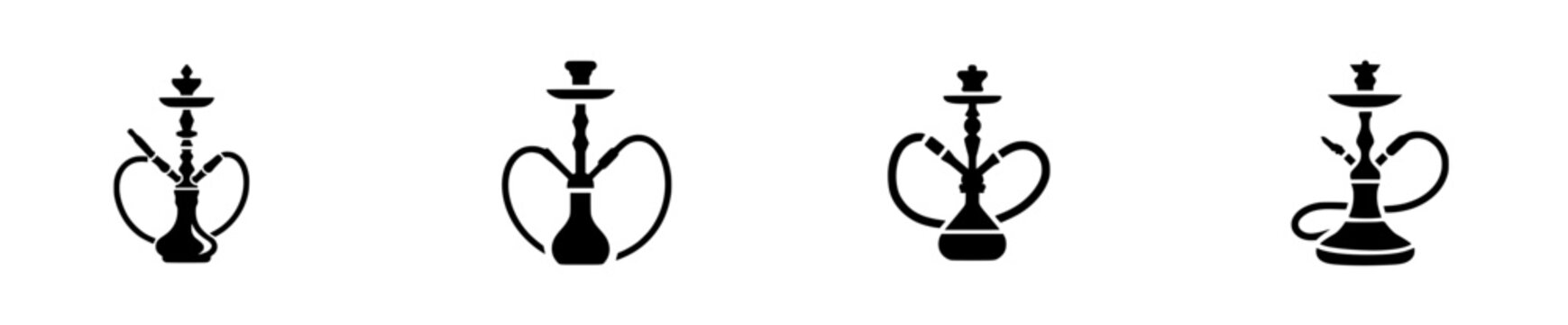 Elegant Hookah Design: Timeless Traditional Glass Base Shisha Pipe with Hose and Bowl