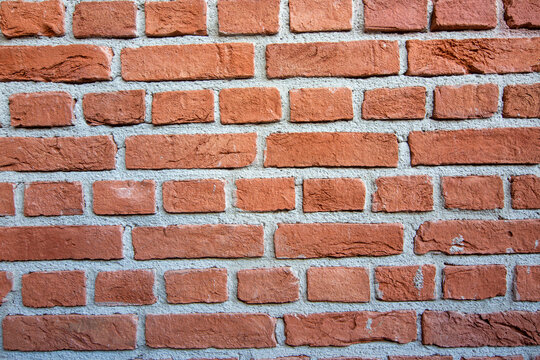 Red Brick Wall Texture and Masonry Pattern Background for Architectural Design