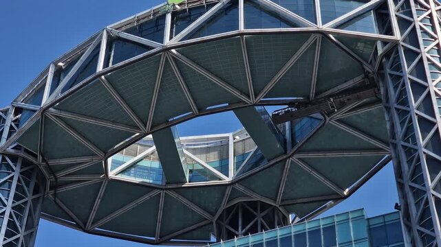 Top of Jongno Tower, Skyscraper in Central District of Seoul, South Korea on Sunny Day