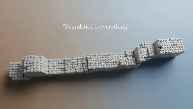 Textual Foundation and Brick Structure Concept