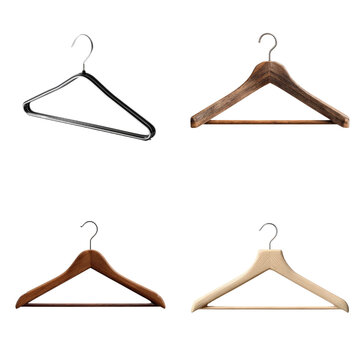 Clothes hanger isolation on transparent&nbsp;illustration format&nbsp;, in PNG flie.