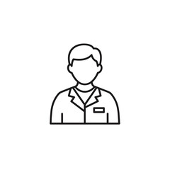 Fototapeta premium Professional Medical Doctor Portrait Illustration for Healthcare and Medical Fields