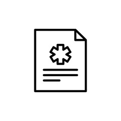 Obraz premium Professional Medical Document Cover with Medical Symbol for Healthcare Reports