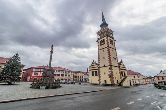 Namesti F. L. Veka square in Dobruska, Czechia