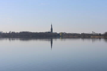 Obraz premium church on the lake