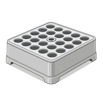 Laboratory Equipment Plastic Tray with Wells.