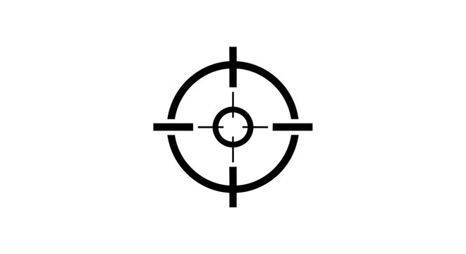 Minimalist Target Design Against White Backdrop Suitable for Various Applications