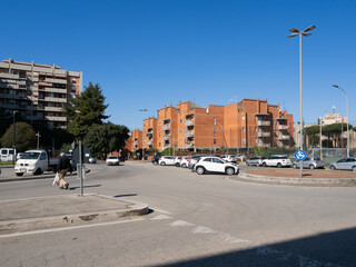 Obraz premium Residential area in Pomezia, Italy