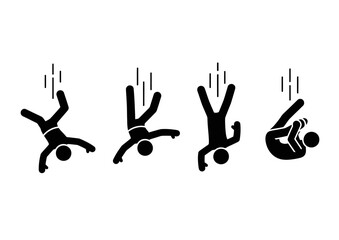 Fototapeta premium Colorful vector illustration of hands with thumbs up forming a musical notes background symbolizing charity, unity, and positive human gesture