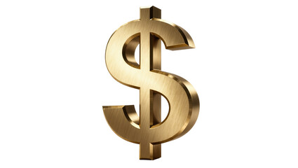 Obraz premium Shining gold dollar currency symbol representing money, business, finance, and prosperous economy