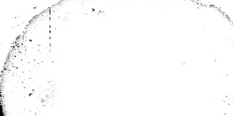 Fototapeta premium Black and white grunge texture background with heavy ink splatters, distressed grainy overlay, weathered wall effect with dark spots and scratches for vintage industrial graphic design projects.