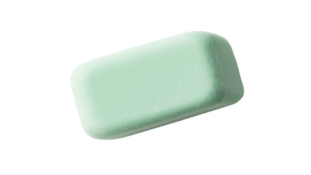 Rectangular mint green eraser, a versatile school and office supply for correcting mistakes