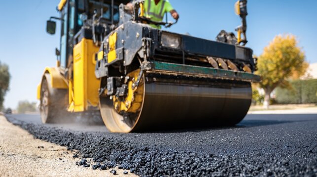 Road construction develops and maintains highways, streets, and routes, ensuring smooth vehicle movement, safety, and efficient transport of goods and people.