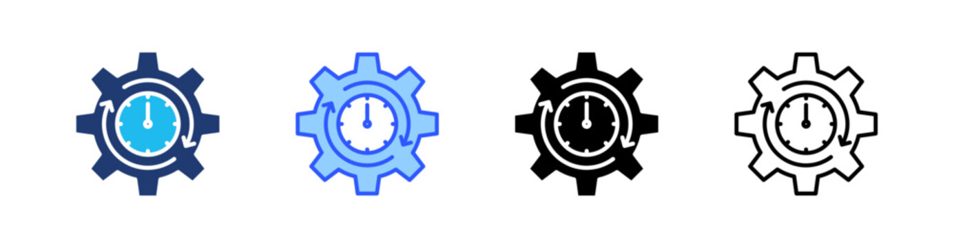Consistency Multi Style Icon Set Vector 