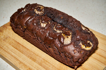 chlebek bananowy z czekoladą  © Marcin Łazarczyk