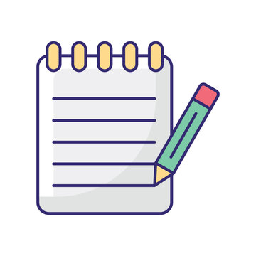  Notepad Vector icon which can easily modify or edit