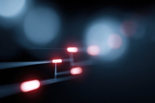 glowing artificial intelligence integration roadmap flowchart on futuristic digital screen, business strategy and technology concept