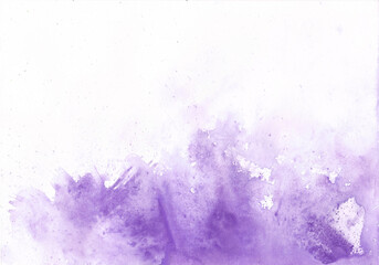 Abstract Watercolor Splash Background - Lavender Purple Nebula Texture, Space Inspired Artistic Ink Wash © YH ART