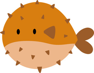 Brown puffer fish © January