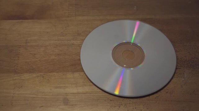 Light dispersion on a compact disc.