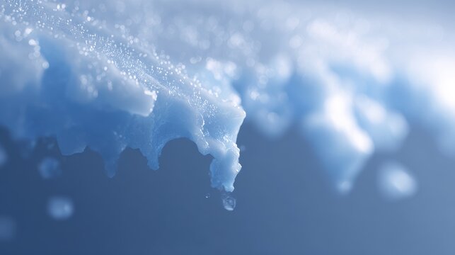 environmental meltdown melting ice caps global warming concept