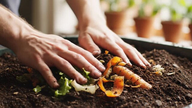Composting Vegetable Waste for Gardening Purposes.