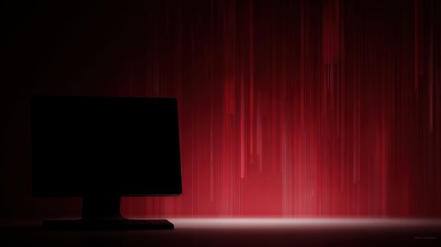 financial meltdown concept computer screen full of red falling charts