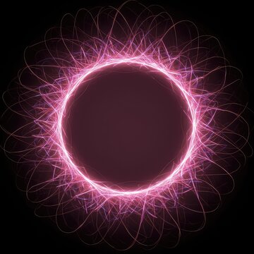 Abstract visualization of a blank energy biofield template. Subtle glowing structure representing the spiritual aura surrounding an empty space, metaphysics, structure, vibration