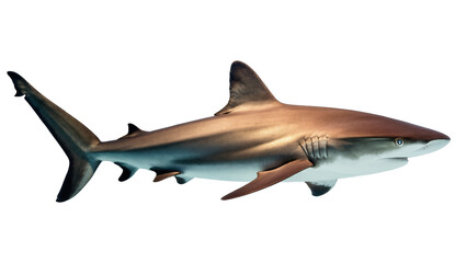 Fototapeta premium Majestic ocean predator, a powerful and sleek shark swimming through marine waters