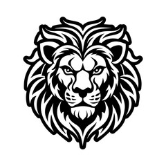 Obraz premium Lion tattoo icon designed in solid style