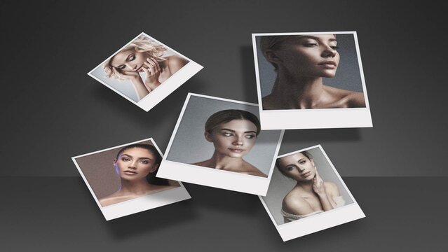 Luxury Fashion Photo Collage Media Display