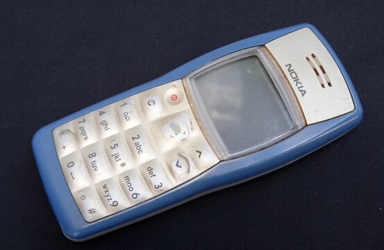 Nokia 1100 mobile phone representing retro communication