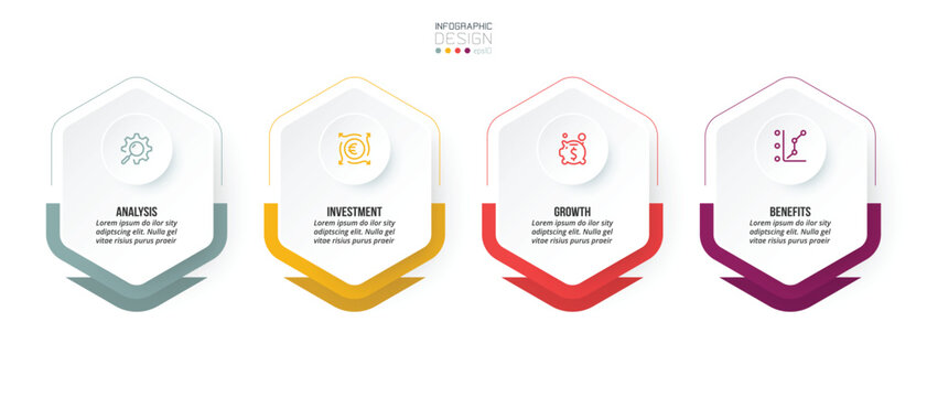 Infographic template business concept with option.
