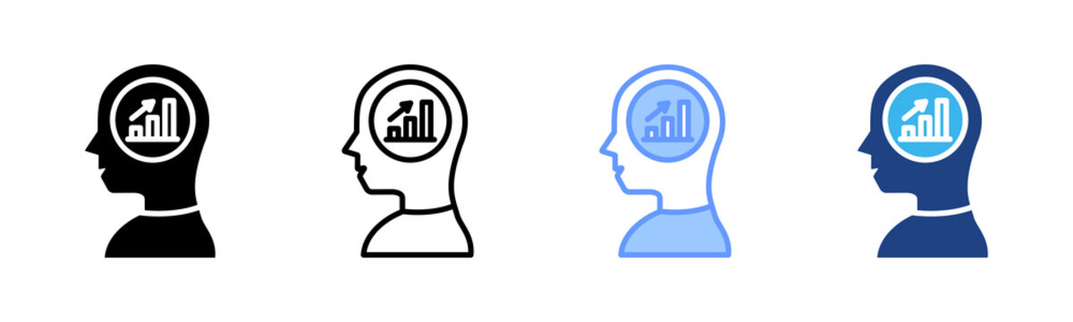 Customer Insight icon set multiple style collection