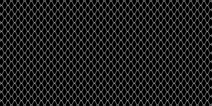 Net texture pattern on white background. Net texture pattern for backdrop and wallpaper. Realistic net pattern with black squares. Geometric background, vector Eps10