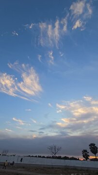 24 March 2026, Gujarat-India, In the sky Clouds are looking unnatural.