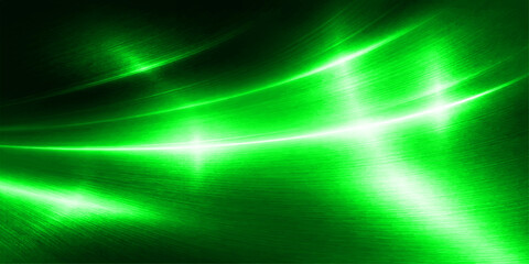 Fototapeta premium Abstract green and blue background with rays creates a glowing light design featuring dark motion lines and a bright energy flare texture for an artistic wallpaper backdrop
