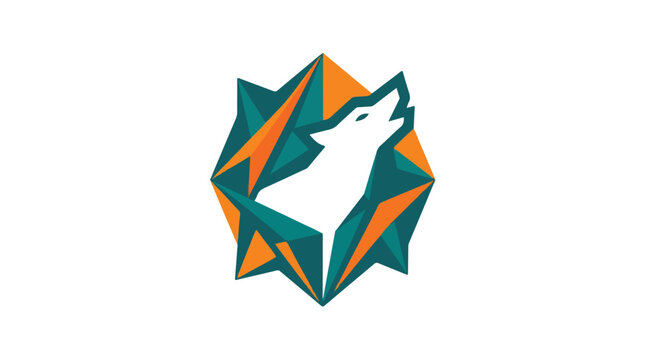 Wolf Logo Design Icon.